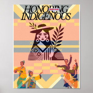 Póster Tarjeta del Mes de la Herencia Nativa Americana   