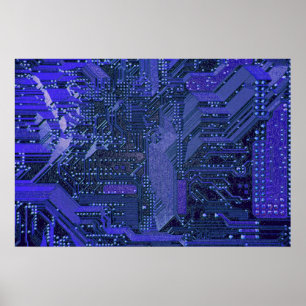 Póster Tarjeta electrónica de tecnología de la tarjeta de