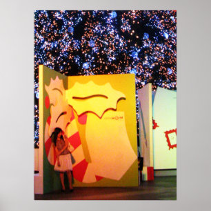 Póster Tarjeta gigante de Navidad en Bangkok, Tailandia