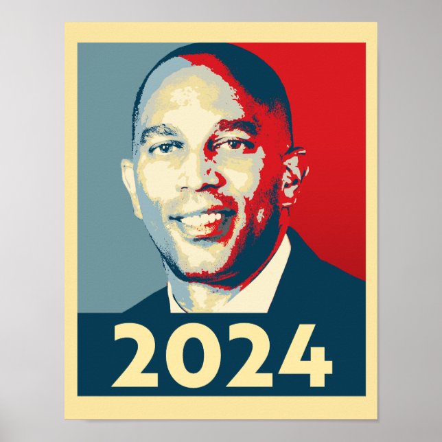 Póster Tarjeta Hakeem Jeffries 2024 (Frente)
