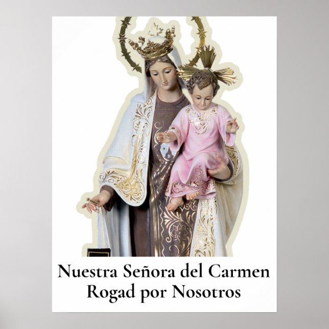 Póster Tarjeta NUESTRA SEÑORA DEL CARMEN (Frente)