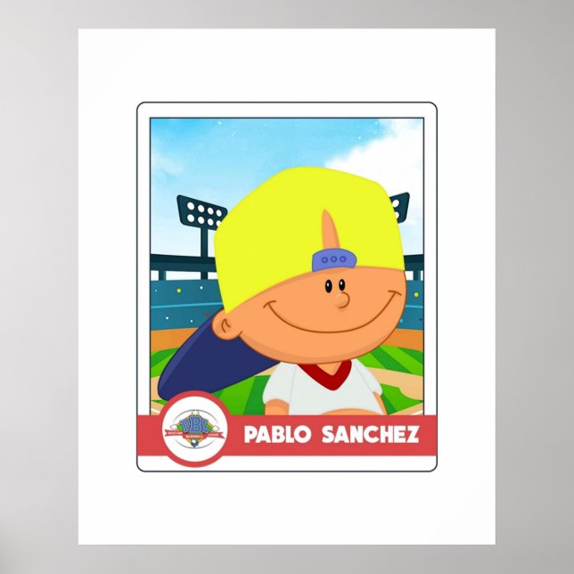 Póster Tarjeta Pablo Sanchez (Frente)
