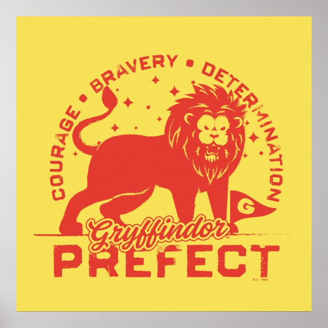 Póster Tarjeta prefecta GRYFFINDOR™ (Frente)