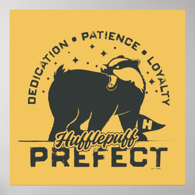 Póster Tarjeta prefecta HUFFLEPUFF™ (Frente)
