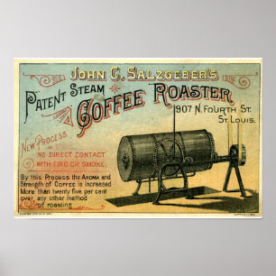 Póster Tarjeta publicitaria Coffee Roaster 1884