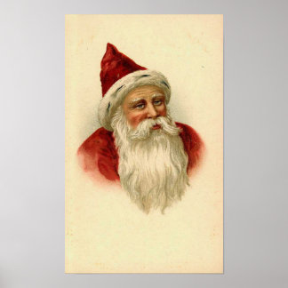 Póster Tarjeta Santa de Vintage