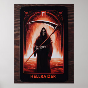 Póster Tarjeta Tarot de HellRaizer Reaper