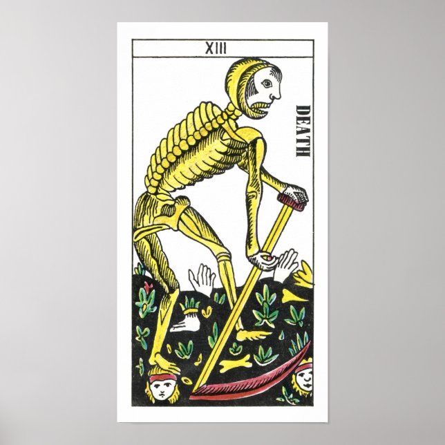 Póster Tarjeta Tarot de Muerte (Frente)