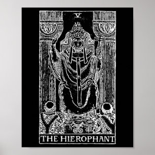 Póster Tarjeta Tarot El Hierofante - El Regalo Oculto Del