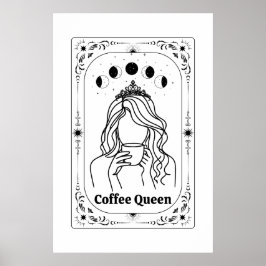 Póster Tarjeta Tarot para el Café Tarjeta Zodiac Astrolog