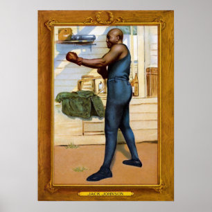 Póster Tarjeta Vintage Jack Johnson