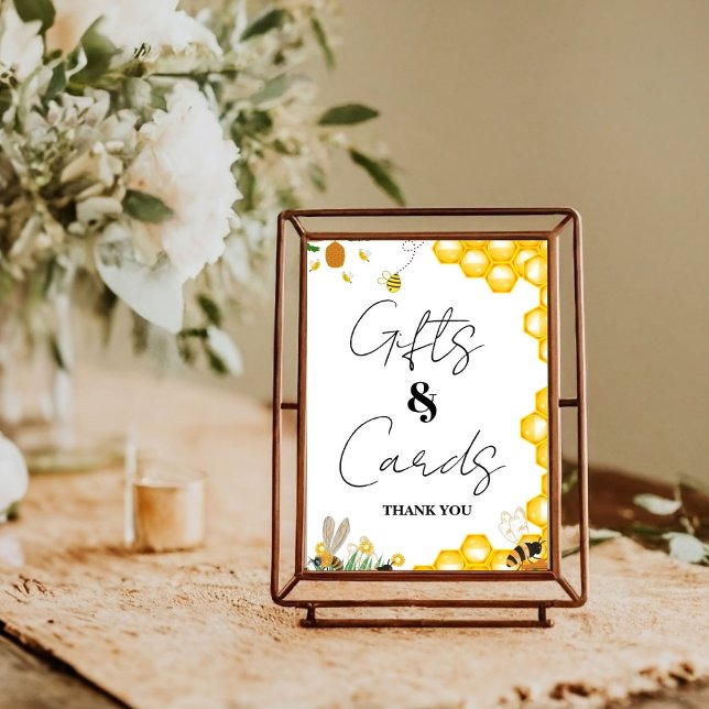 Póster Tarjeta y regalo para la ducha de bebé Abeja Amari (Subido por el creador)