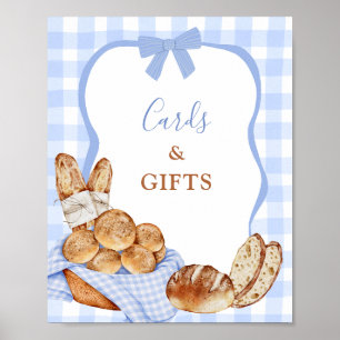 Póster Tarjeta y regalos Bun en el horno de cuadros escoc