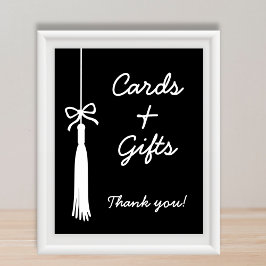 Póster Tarjeta y regalos lazo negro Coquette cartel de gr