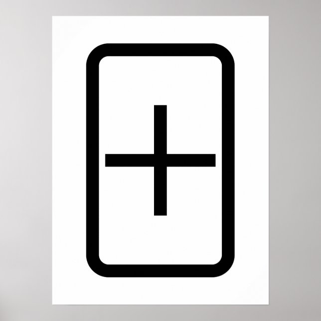 Póster Tarjeta Zener | Más Rótulo (Frente)