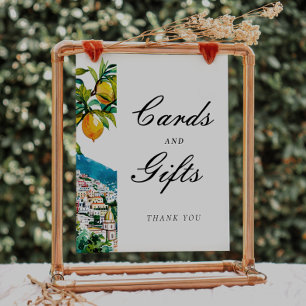 Póster Tarjetas Amalfi Positano Regalos Ducha Bridal Rótu