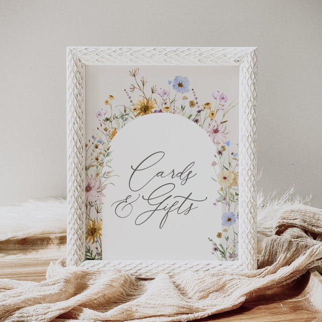 Póster Tarjetas Baby Shower de flores silvestres de prima (Subido por el creador)