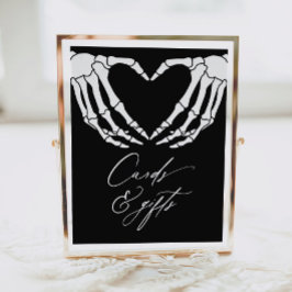 Póster Tarjetas Baby Shower Skeleton Halloween y regalos