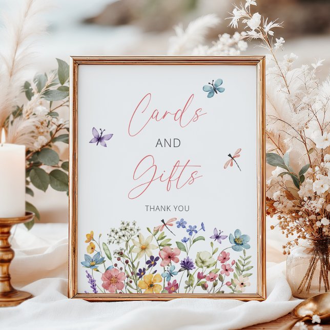 Póster Tarjetas Baby Shower y regalos para mariposas silv (Subido por el creador)
