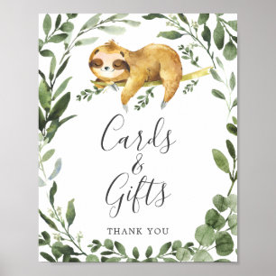 Póster Tarjetas Baby Shower y Rótulo de Regalos para las