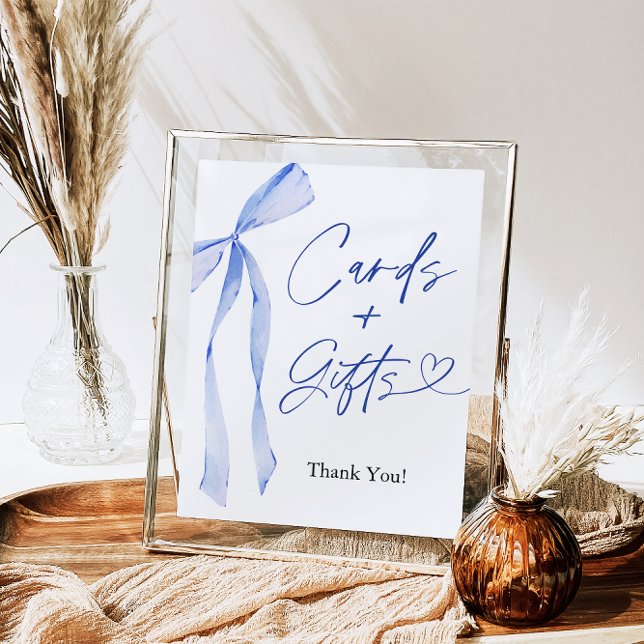 Póster Tarjetas Blue Bow y Rótulo GIfts (Subido por el creador)