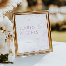 Tarjetas Chinoiserie Rosa suave y regalos