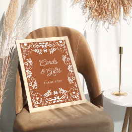 Póster Tarjetas de Baby Shower mexicanas Cielito Lindo