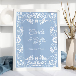 Póster Tarjetas de Baby Shower mexicanas Cielito Lindo