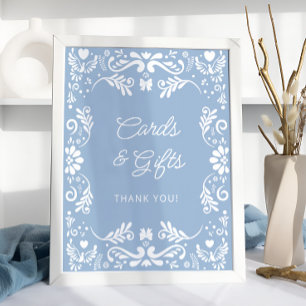 Póster Tarjetas de Baby Shower mexicanas Cielito Lindo