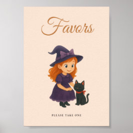 Póster Tarjetas de Brujas y Gatos Regalos Mesa Rótulo Pos