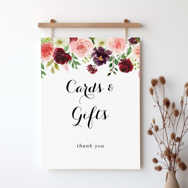 Póster Tarjetas de caligrafía floral de primavera y Rótul (Subido por el creador)