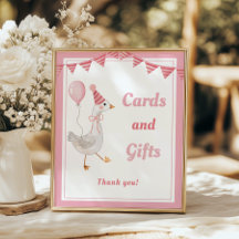 Tarjetas de cumpleaños y regalos de Chica rosa y g