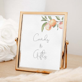 Póster Tarjetas De Cumpleaños Y Regalos De Un Dulce Peach