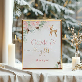 Póster Tarjetas de cumpleaños y regalos de venado de invi