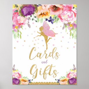 Póster Tarjetas de cumpleaños y regalos para bebés ducha