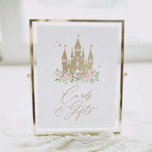 Póster Tarjetas de cumpleaños y regalos para princesas ro