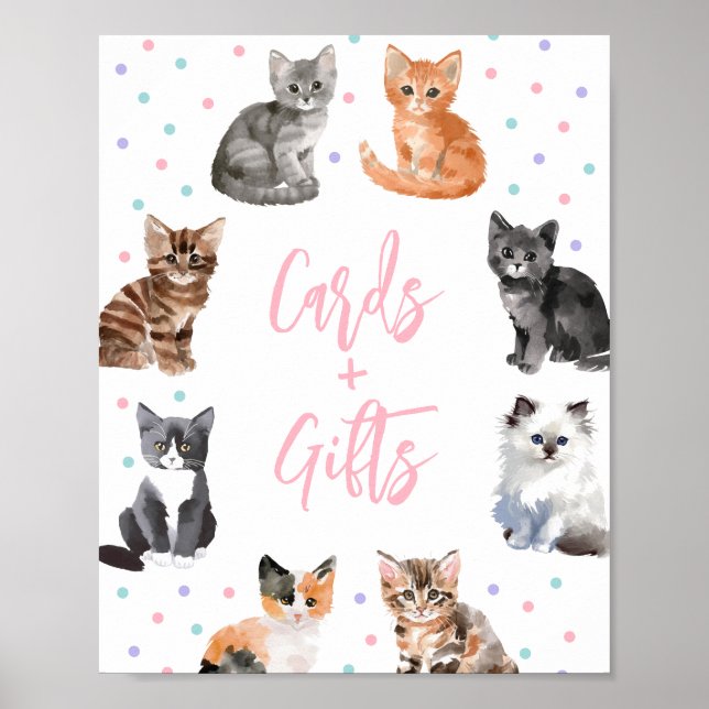 Póster Tarjetas de cumpleaños y Rótulos de regalo para ga (Frente)