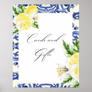 Póster Tarjetas de Despedida de Soltera Floral Mediterrán
