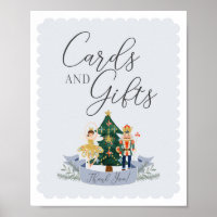 tarjetas de ducha de bebé de petcracker azul y señ