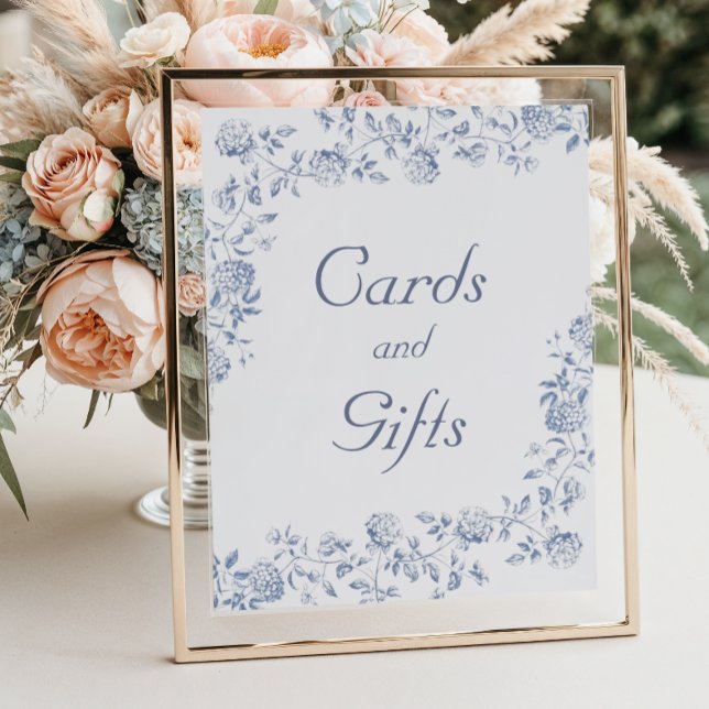 Póster Tarjetas de ducha de novia floral Chinoiserie y re (Subido por el creador)