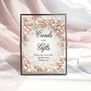 Póster Tarjetas de ducha y regalos de las novias de Perla