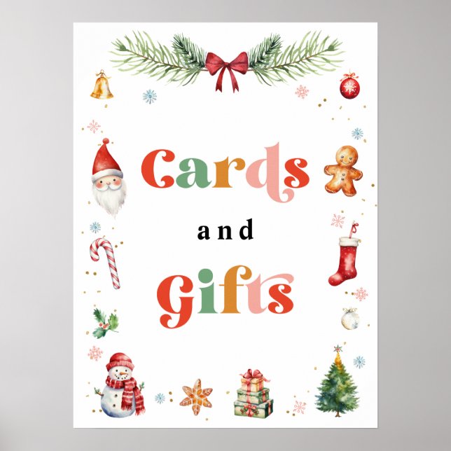 Póster Tarjetas De Fiesta De Cumpleaños Y Regalos De navi (Frente)