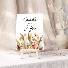 Póster Tarjetas de flores silvestres y regalos