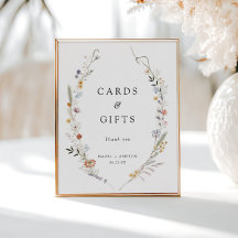 Tarjetas de flores silvestres y regalos de tierra