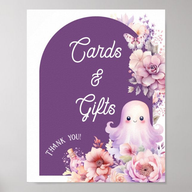 Póster Tarjetas de halloween Little Boo y regalos Baby Sh (Frente)