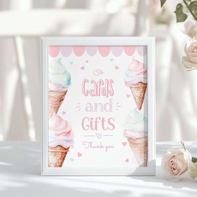Póster Tarjetas de helado y regalos cumpleaños pastel (Subido por el creador)
