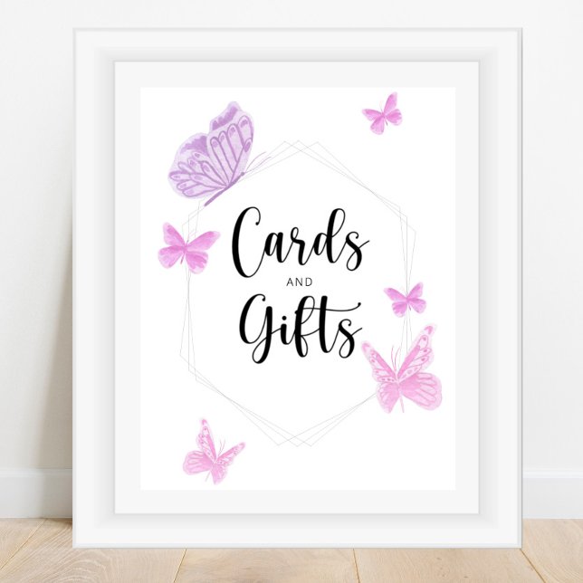 Póster Tarjetas de mariposa y regalos ducha de bebé (Subido por el creador)