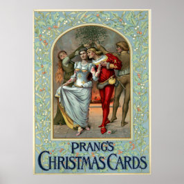 Póster Tarjetas de navidad de Louis Prang Poster