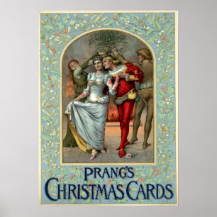 Póster Tarjetas de navidad de Louis Prang Poster