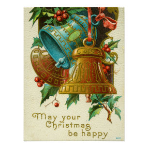 Póster Tarjetas de Navidad, Tarjeta de Felicitación Vinta